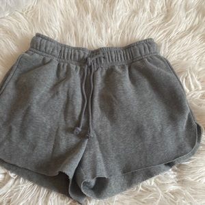 Grey comfy high wasted shorts. Very comfy!